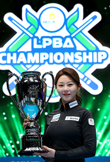 LPBA 챔피언십 우승자 김가영 선수.(사진제공/하나카드)