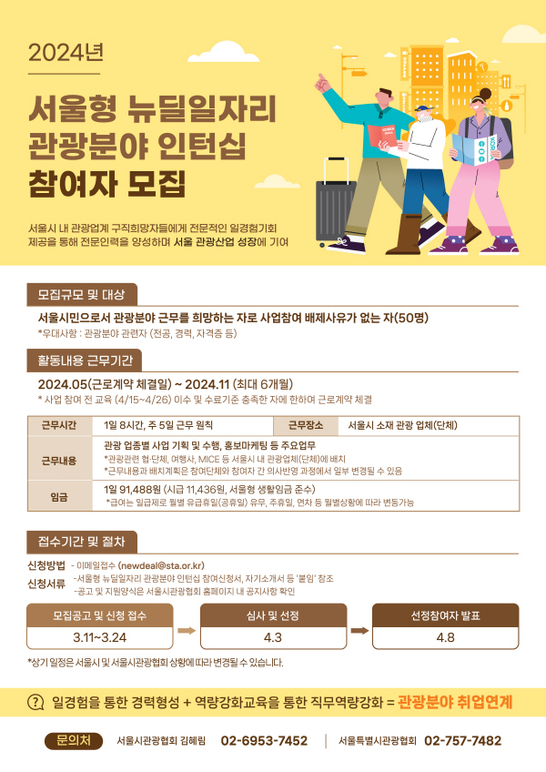 서울형 뉴딜 참여자 모집 포스터