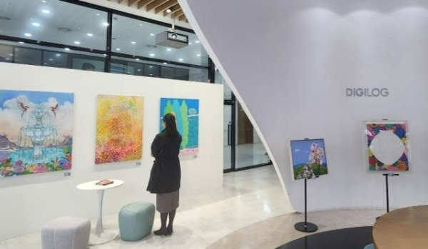 신한은행은 서울시 중구에 위치한 서소문 디지로그 브랜치에서 4월 15일까지 '신한X오픈갤러리' 미술작품 전시회를 진행한다.(사진제공/신한은행)