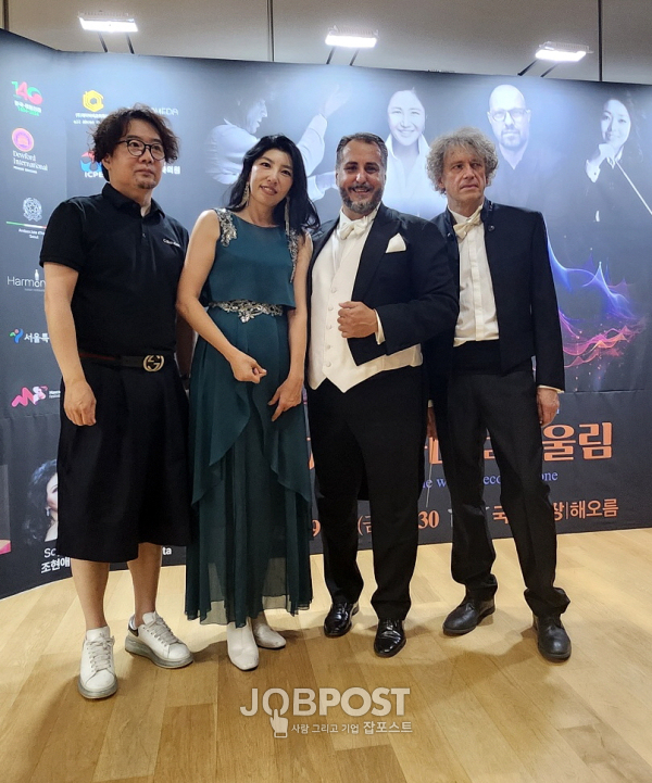 사진 = 김준, 고예나 모델디렉터, 알베르토 프로페타, 마리오 메니깔리