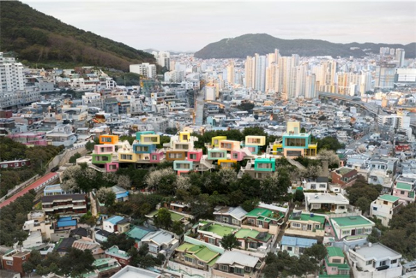 (영도 콜렉티브힐스)_MVRDV 위니마스 (용 도) 관광숙박시설, 근린생활시설 - (규 모) 지하1층, 지상3층, 연면적 3,119.32㎡ (사진제공=부산시)