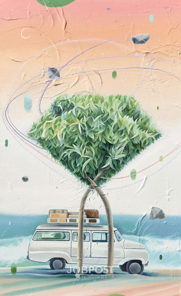 감정나무#185 53x40.9cm oil on canvas 2024
