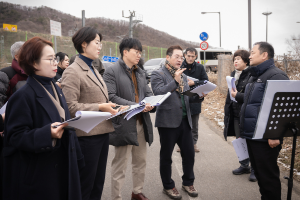 남양주시의회 자치행정위원회에서 공유재산관리계획 대상 사업지 현장점검을 실시했다