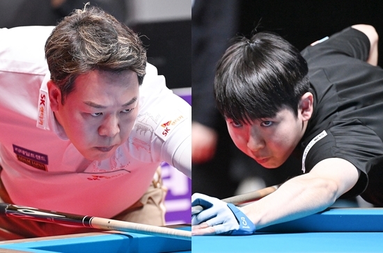 강동궁 선수와 모리 선수. /이미지 출처 = PBA