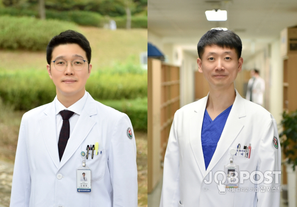 (왼쪽부터) 화순전남대학교병원 소화기내과 오형훈 교수와 김제성 교수.