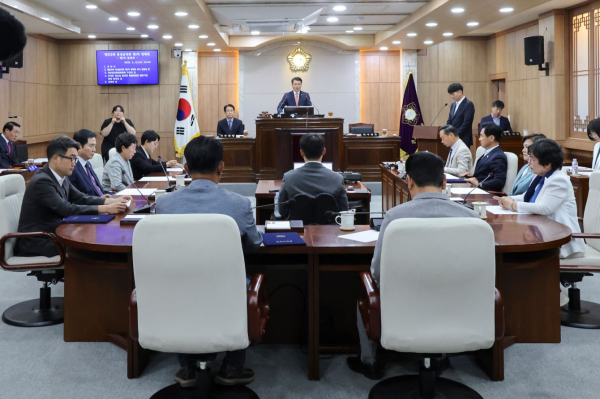 홍성군의회 (의장 김덕배) 제313회 제1차 정례회 개회 장면