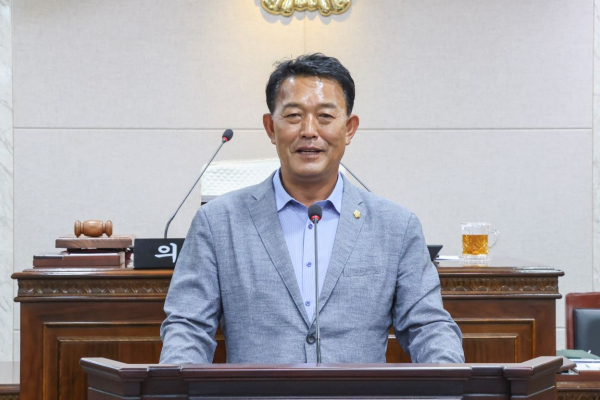홍성군의회 신동규 의원 5분발언 장면