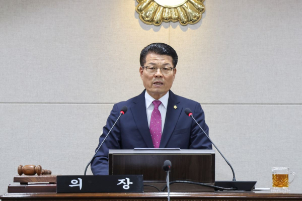 홍성군의회(의장 김덕배) 정례회 폐회 모습