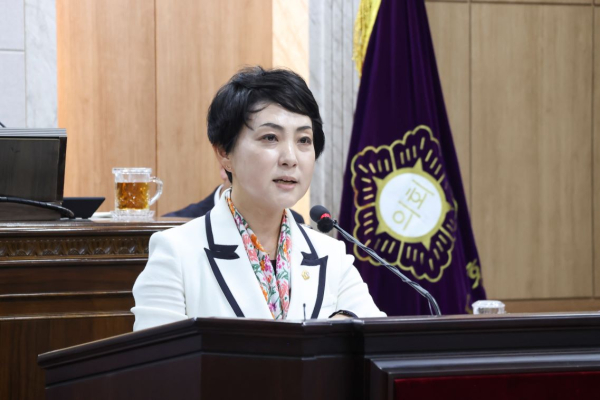 김은미 의원 5분 발언 사진